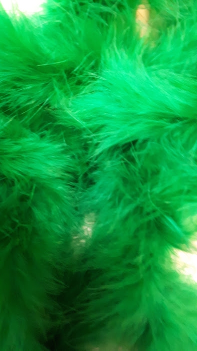 Mørkegrøn fjerboa 1m